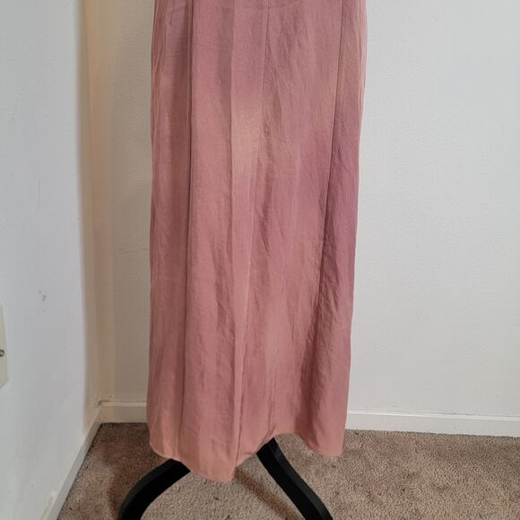 Vince Twist Front Camisole Slip Midi Dress Dusty Rose Pink Ombre NEW $325 Sz 8 - Picture 8 of 16